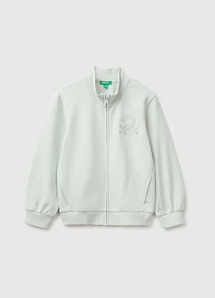Дитяча зелена пряма толстовка benetton xx