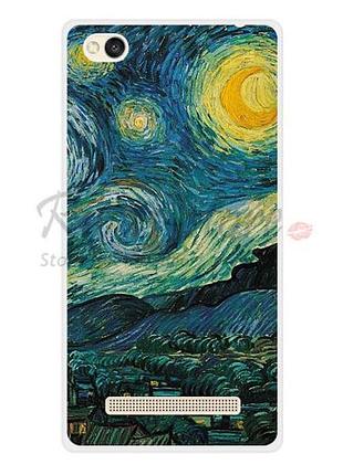 Бампер оригінальний чохол tpu для xiaomi redmi 5a з картинкою місячна ніч