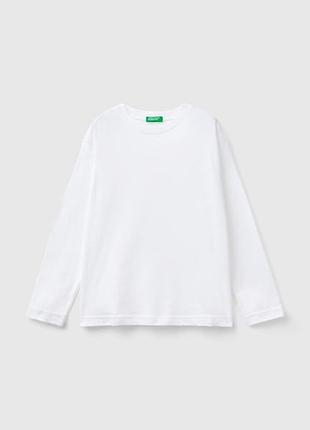 Дитячий чорний прямий реглан benetton білий, s