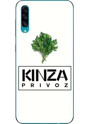 Антибрендовый силиконовый чехол для samsung a30s galaxy a307f с картинкой kinza privoz