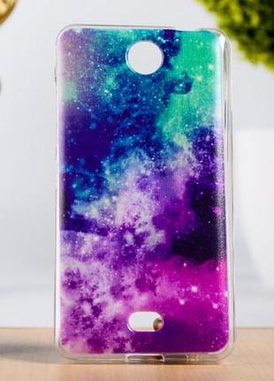 Чохол з силікону для microsoft lumia 430 з картинкою космос