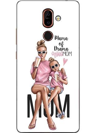 Силиконовый чехол с рисунком для nokia 7 plus мама