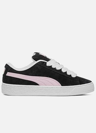 Puma suede xl black pink 3