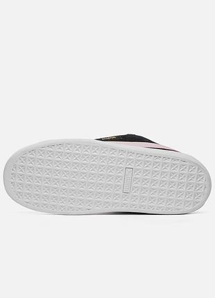 Puma suede xl black pink 4