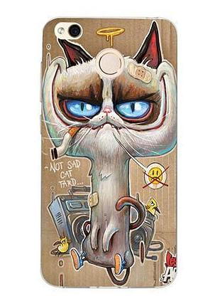 Оригінальний чохол панель накладка для xiaomi redmi 4x з картинкою котяра