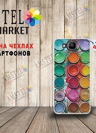 Оригинальный чехол панель накладка для doogee x9 mini с принтом краски