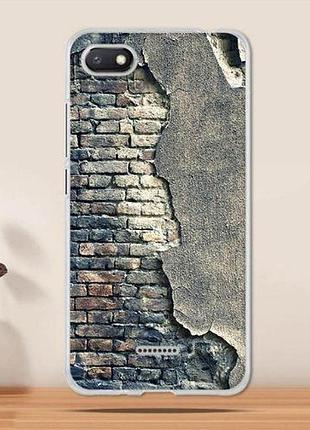 Оригинальный tpu чехол с картинкой для xiaomi redmi 6a стена