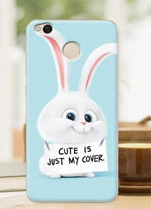 Оригінальний чохол з картинкою (силікон) для xiaomi redmi 4x зайчик