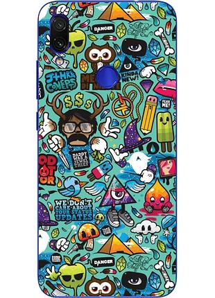 Бампер силіконовий чохол для xiaomi redmi 7 з картинкою статуси
