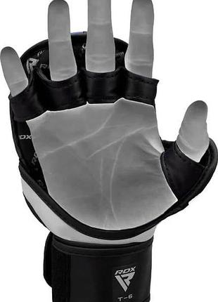 Тренировочные перчатки rdx grappling gloves rex t6 plus черный, желтый, белый xl (ggr-t6y) 2