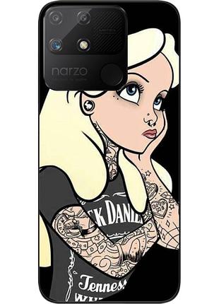Силіконовий чохол бампер epik для realme narzo 50a з картинкою попелюшка