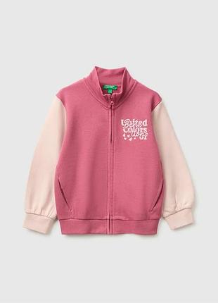 Дитяча зелена пряма толстовка benetton 903, ys
