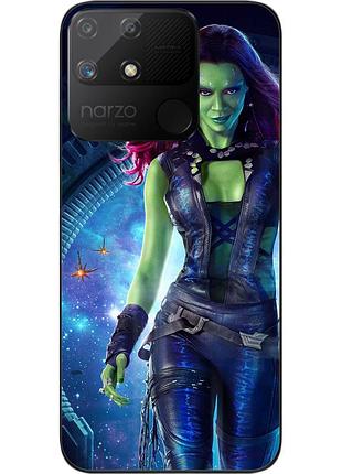 Силиконовый чехол epik для realme narzo 50a с картинкой марвел гамора