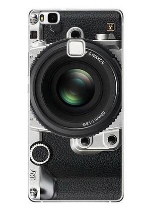 Силиконовый бампер с принтом для huawei p9 lite фотоаппарат