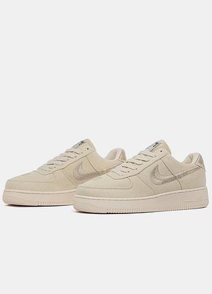 Nike air force 1 low stussy fossil 2