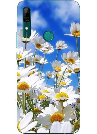 Силіконовий чохол бампер для huawei p smart z з картинкою ромашки