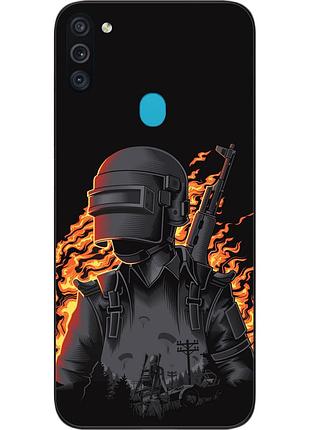 Силиконовый чехол для samsung a11 galaxy a115f с картинкой pubg