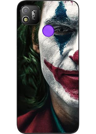 Силіконовий чохол для tecno pop 4 з картинкою джокер