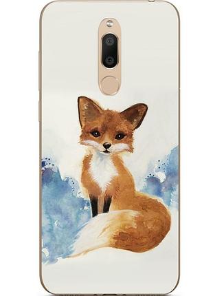 Силіконовий чохол з картинкою для meizu m6t лисиця
