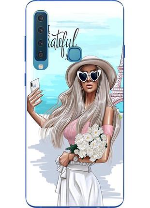 Силиконовый чехол с рисунком для samsung galaxy a9 2018 селфи