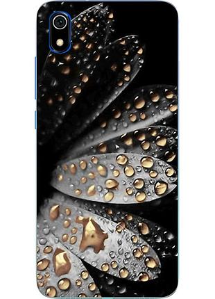 Силиконовый чехол для xiaomi redmi 7a с картинкой цветок
