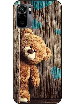 Бампер силіконовий чохол для xiaomi redmi note 10 з картинкою ведмедик