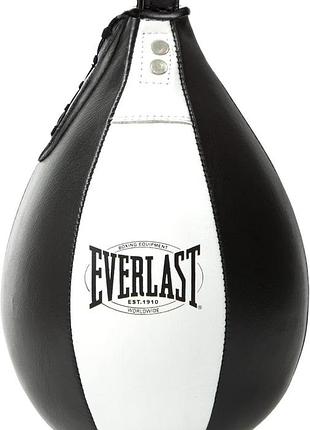 Боксерская груша everlast 1910 speed bag черный, белый 22,5 x 15 см (p00002114)