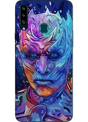 Бампер силиконовый чехол для samsung a20s galaxy a207f с картинкой король ночи