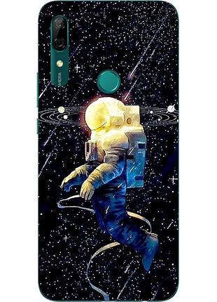 Силіконовий чохол з малюнком для huawei p smart z космонавт