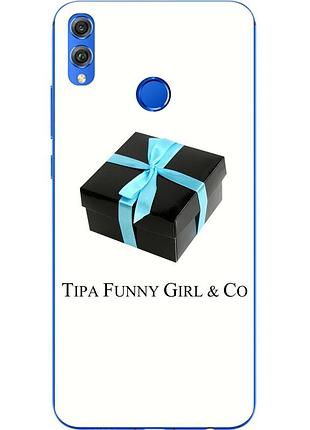 Антибрендовый силіконовий чохол для huawei honor 8x з картинкою tipa funny
