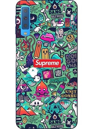 Силіконовий чохол з малюнком для samsung a750f galaxy a7 2018 креатив supreme
