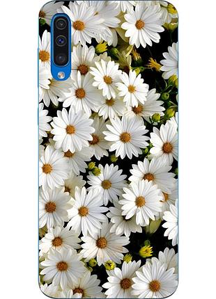 Бампер силіконовий чохол для samsung galaxy a50 2019 a505f з картинкою ромашки