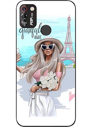 Оригинальный чехол для tecno pop 4 pro с картинкой селфи