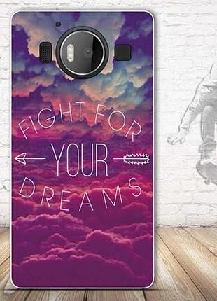 Силіконовий чохол бампер для microsoft lumia 950 з картинкою dreams