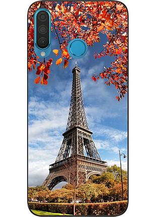 Бампер силіконовий чохол для huawei p30 lite з картинкою вежа
