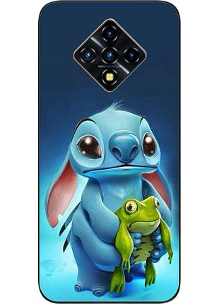 Силиконовый чехол бампер для infinix zero 8 с картинкой стич