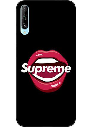 Силиконовый чехол для huawei p smart pro с картинкой губы supreme