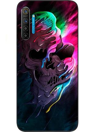 Чохол силіконовий для realme x2 з картинкою череп