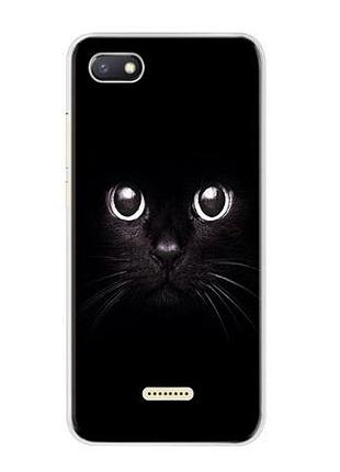 Оригинальный чехол накладка для xiaomi redmi 6a с картинкой мордочка