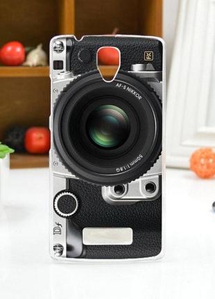 Оригинальный бампер для lenovo a2010 с картинкой фотоаппарат