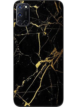 Силіконовий чохол бампер для oppo a52 з картинкою мармур