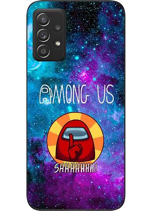 Силиконовый чехол с картинкой для samsung a72 galaxy a725f among us найди меня