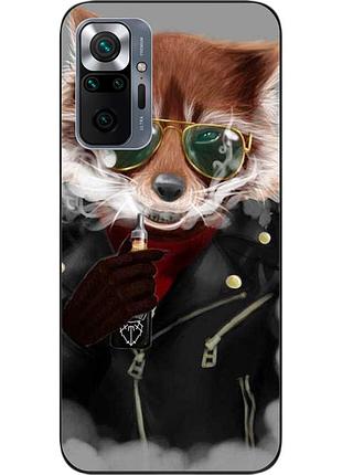 Силіконовий чохол для xiaomi redmi note 10 pro з картинкою крутий єнот