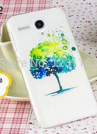 Чехол для lenovo a606 оригинальная панель накладка с рисунком дерево