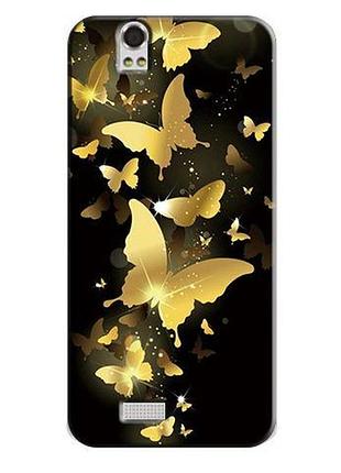Бампер силіконовий чохол для fly iq4503 з картинкою метелики