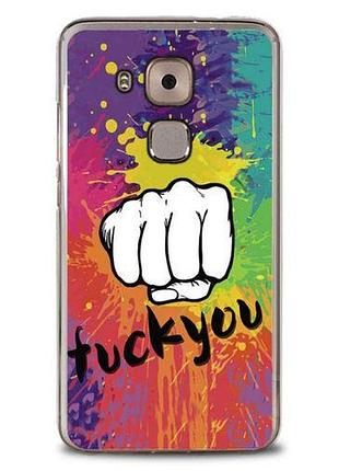Оригінальний чохол накладка для huawei nova plus з картинкою кулак