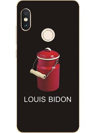 Антибрендовый силіконовий чохол для xiaomi redmi note 5 з картинкою louis bidon