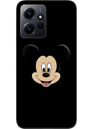 Силиконовый чехол для xiaomi redmi note 12 4g с картинкой микки
