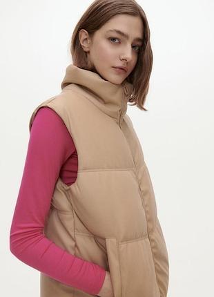 Классная теплая жилетка oversize 10