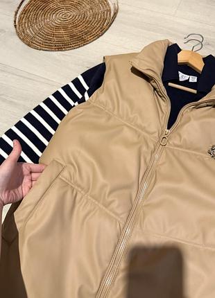 Классная теплая жилетка oversize 4